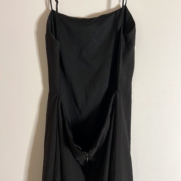 Nasty Gal open back mini black Dress LBD size M - Picture 3 of 8
